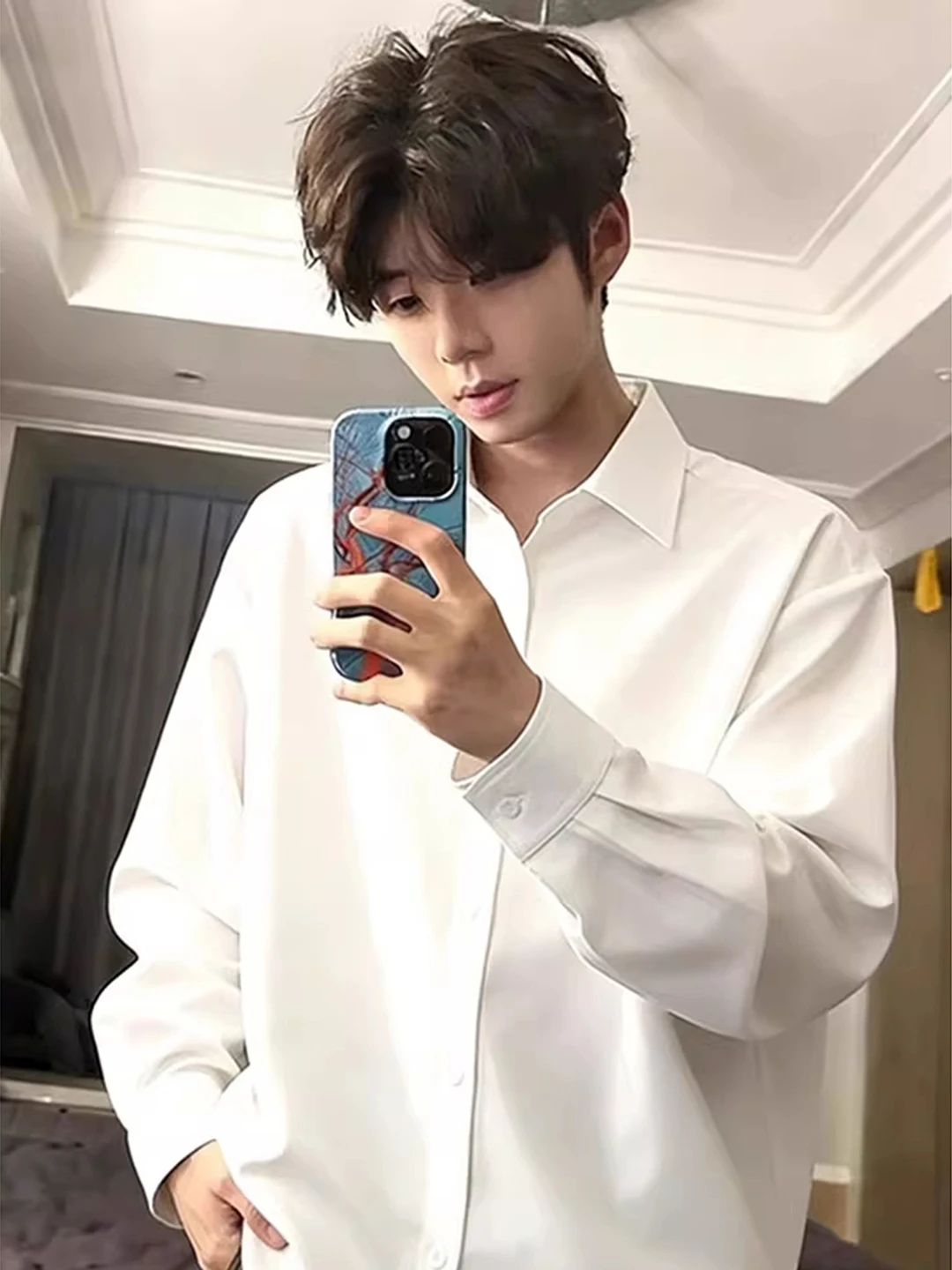 

Мужская белая куртка Naples с флисовой подкладкой, длинными рукавами, в американском повседневном стиле, для зимы, как внутренний слой, приталенного кроя, для молодежи, для поездок на работу