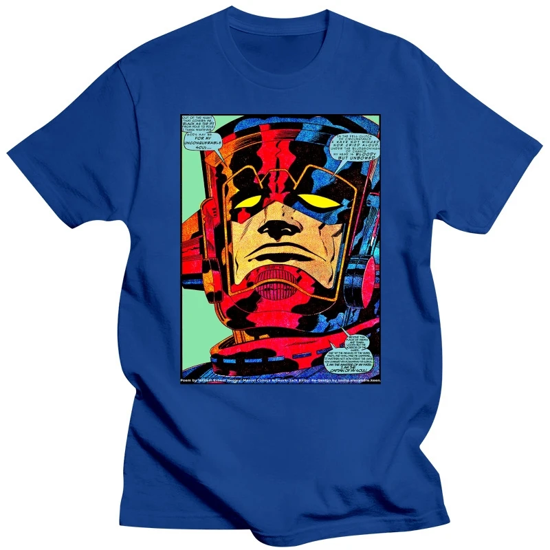 Galactus Silver Surfer Man T-Shirt Summer O-Neck Brand Clothing Cotton XS-3XL TShirt Men Short Sleeve Hip Hop Tee Shirt Homme