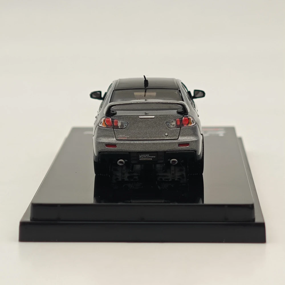 1/64 Hobby Japan Lancer Evolution X Final Edition com modelo de exibição de motor titânio cinza (M) telhado preto HJ 642053 Carro fundido CGM