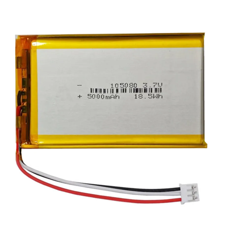 105080 3.7V 5000mAh LiPo Battery for Power Bank
