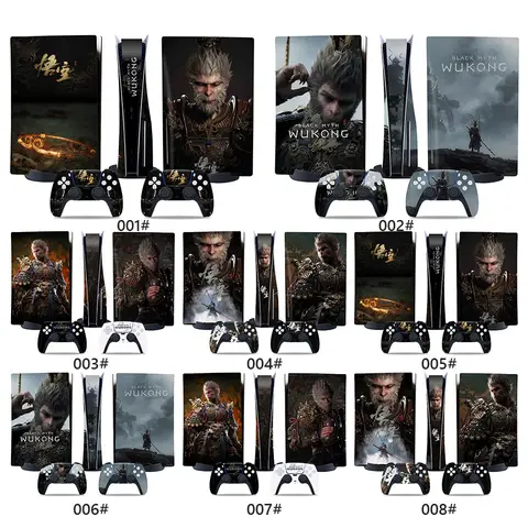 Black Myth Wukong Helkropps Vinyl Skin Sticker Dekalskydd Kontrollskinn Dammtät Skydd för PS5 Disc Digital Controller 10 best sales PS5 Digital Skin - №4