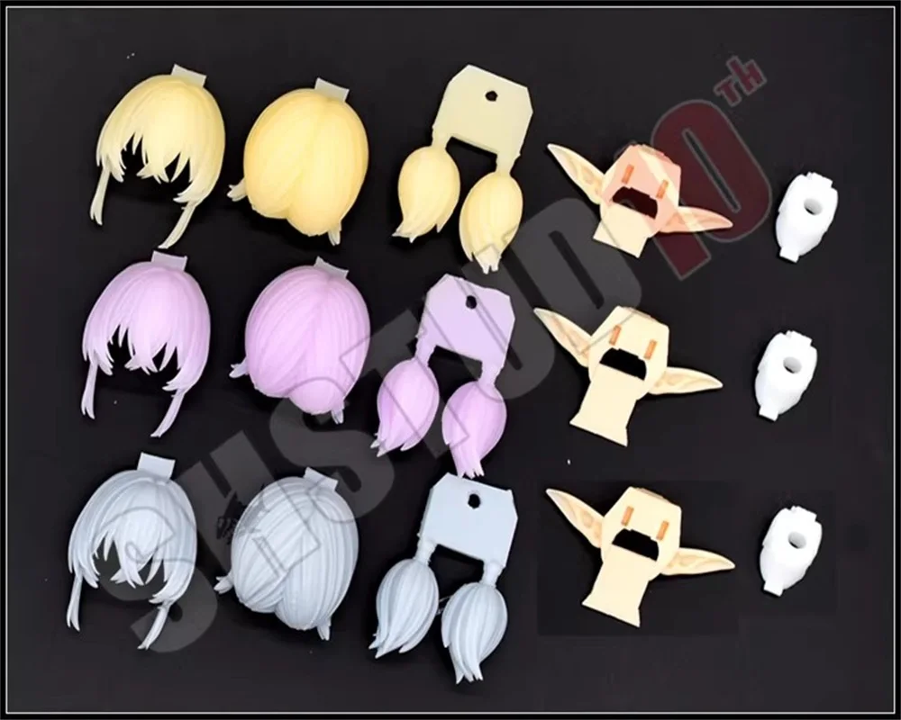 

Snail SH 1/12 Mecha Girl Goddess Device Three Color Hair Style Y Group With Elf Ears Resin GK Modified Parts Model In Stock