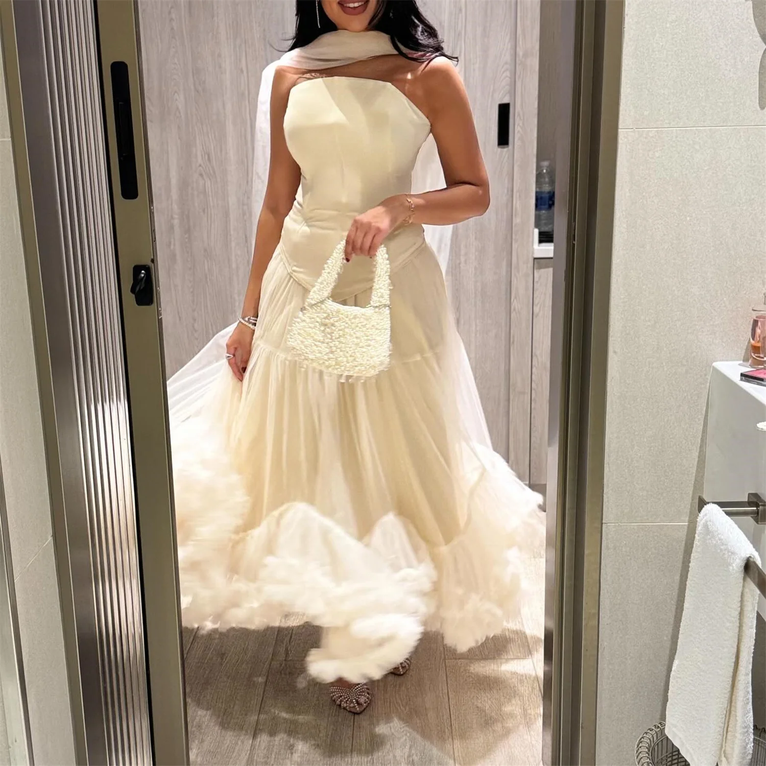 

Свадебные платья трапециевидной формы Lorrtta для вечеринок فساتين سهرة Элегантные вечерние платья 2025 с открытыми плечами Платье для выпускного вечера Vestidos De Festa