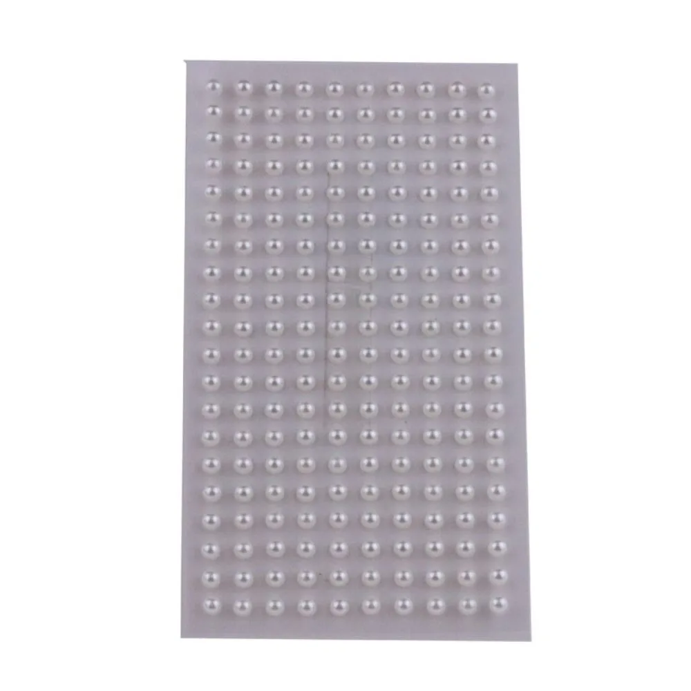 Self Adhesive Hair Pearls Stick Pearls Beige Pearls Stickers Beautiful Mix 3mm/4mm/5mm/6mm Face Pearls Stickers