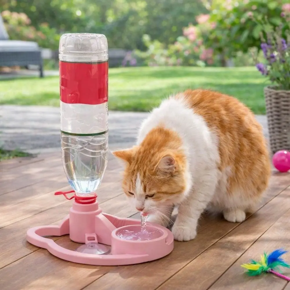 

Automatic Water Renewal Cat Drinking Machine Non Plug in Splash-proof Automatic Water Dispenser Stable Base Anti Overturning