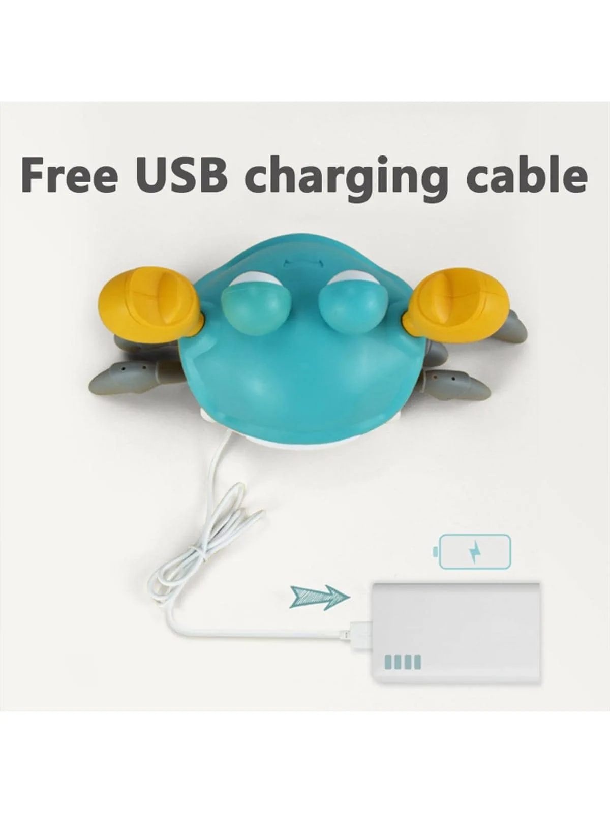 音楽付きの這うカニのおもちゃ、障害物に遭遇したときに自動的に回避する電子這いおもちゃ