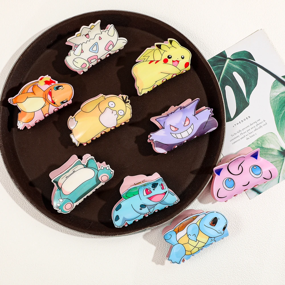 Creative Anime Pokemon Character Shaped Hair Claw Clips Daily Styling Hair Accessory Gifts for Girls view 4