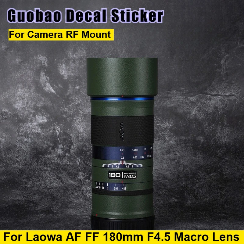 ل Laowa AF FF 180 مللي متر F4.5 ماكرو للكاميرا RF جبل عدسة ملصق مائي الجلد عدسة الفينيل التفاف فيلم معطف 180 4.5 #1
