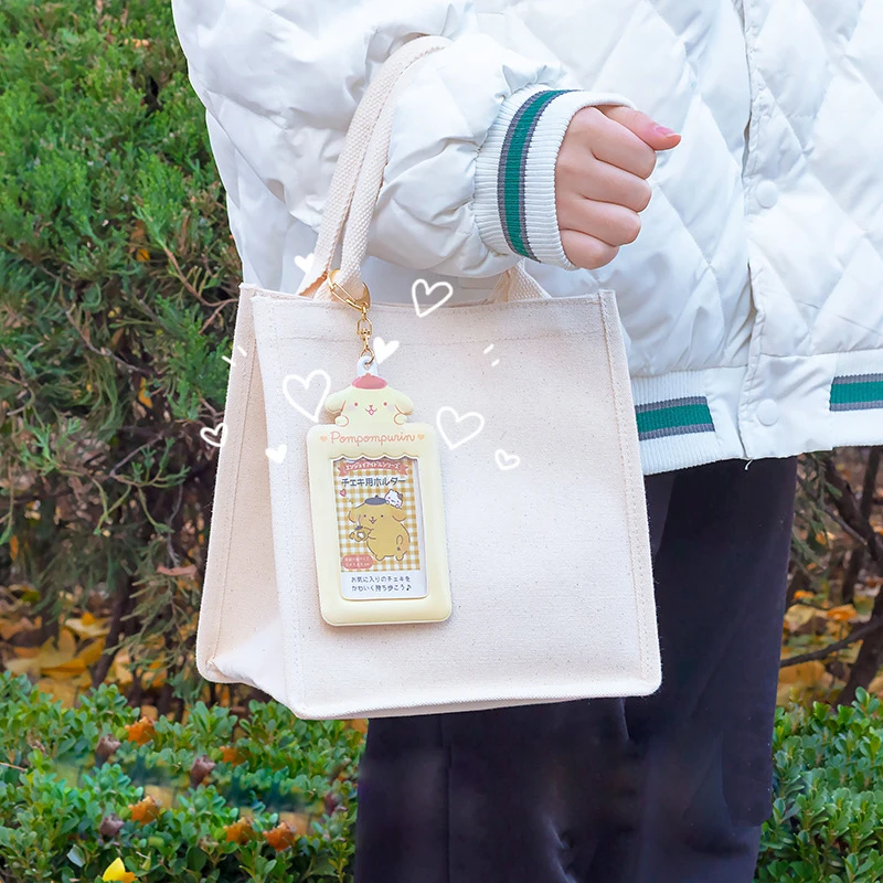 سانريو حامل بطاقة كورومي Kpop نمط مرحبا كيتي سينامورول بلدي ميلودي صور بطاقات حقيبة سلسلة مفاتيح Kawaii قلادة طالب هدية