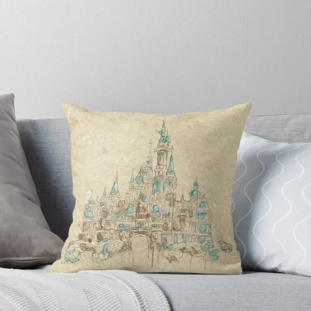 Enchanted Storybook Castle Throw Pillow luxury throw pillow covers Pillow Cover Sofa Cushions Cushion Cover For Sofa