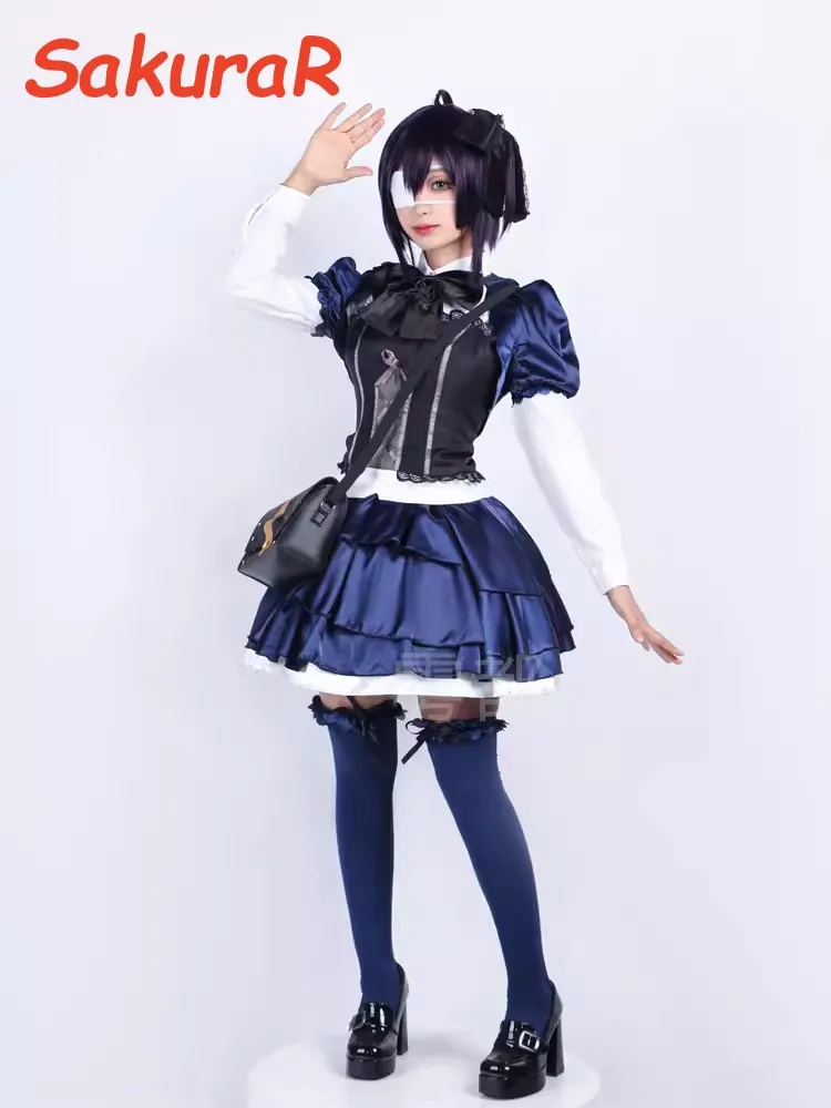 Costume de Cosplay Love Chunibyo Autre Deluvoltage, Tokyo Anashi Rikka, Py Play Comic Con, Robe Hmatte, Perruques de ixde Noël, Accessoire d'Animation