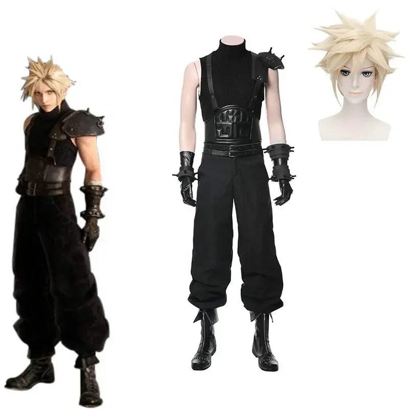 

Anime Final Fantasy VII Remake Cloud Strife Cosplay Costume Halloween Carnival Costumes Adults Men Women