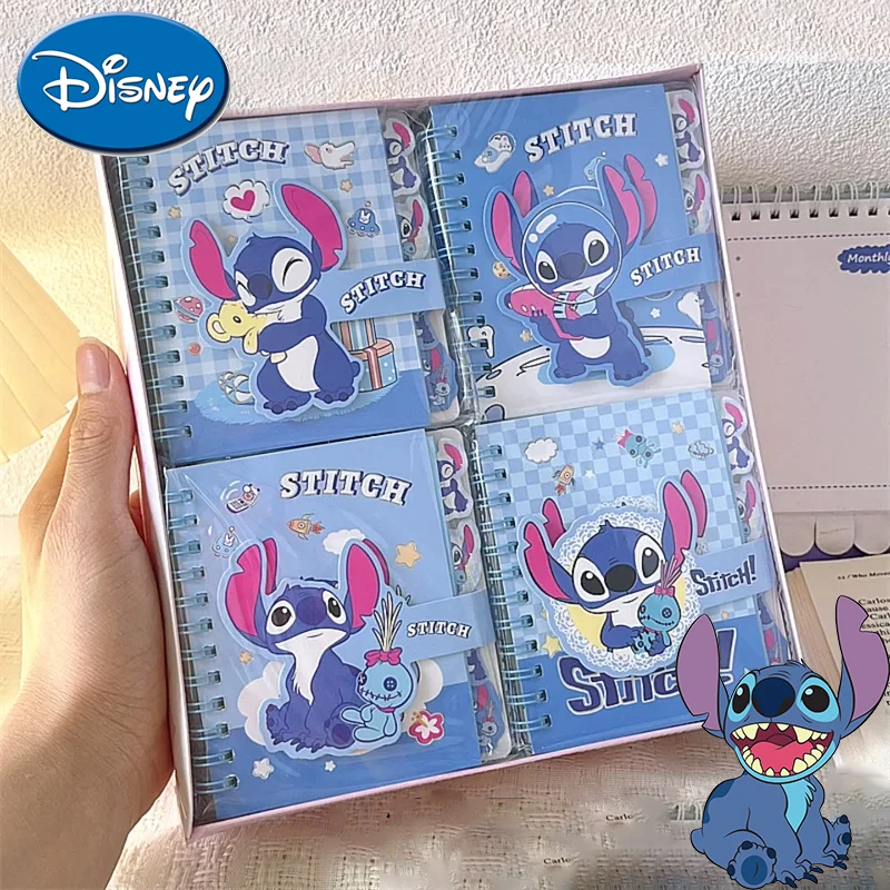 

Cute Disney Stitch Notebook Coil Book Random Color 1pcs Kawaii Anime Stich Stationery Back To School Supplies for Kids Gift 2024