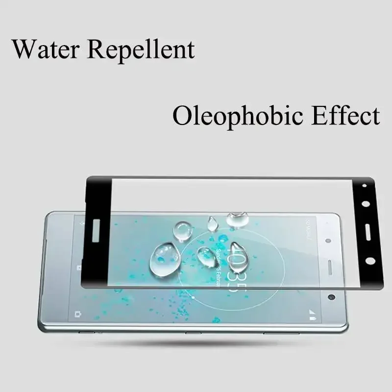 3D Tempered Xperia XA XA1 XA2 Ultra Plus X XP XZ XZ2 XZS XZ1 Compact Premium Glass Curved Full Cover For Sony 4D view 4