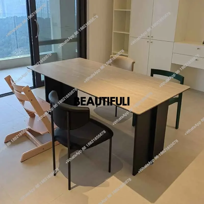 

H Living Room Dining Table Party Modern Floor Design Restaurant Dining Table Modern Rectangular Esszimmer Tisch Furniture Home