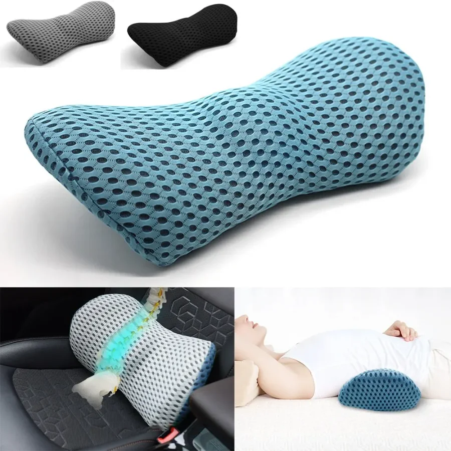 

Breathable Memory Cushion Interior Accessories Bed Sleeping Pillow Car Seat Waist Pillow Lumbar Support Pillow Foam Car Cushion