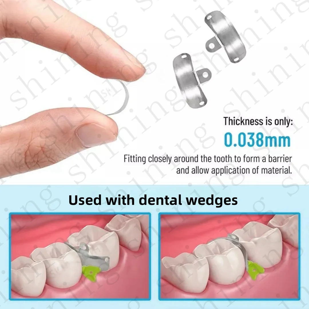 NEW Dental Matrix Bands Sectional Matrice Titanium Clamp Fit Palodent Plus Style - view 3