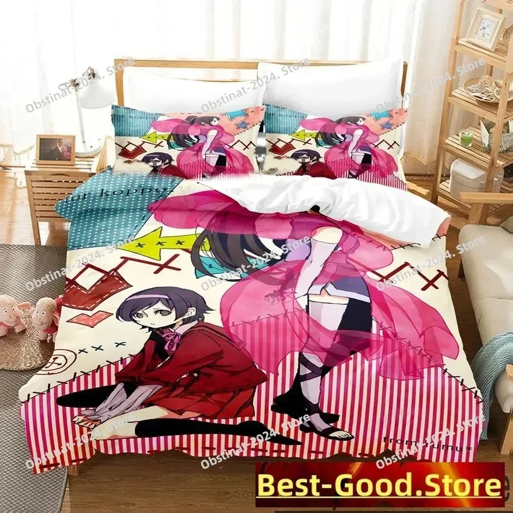 3D Anime The World God Only Knows Bedding Set Printed single Comforter Quilt Bed Cover Pillow Case 3 Pieces Sets Kids Adult Size