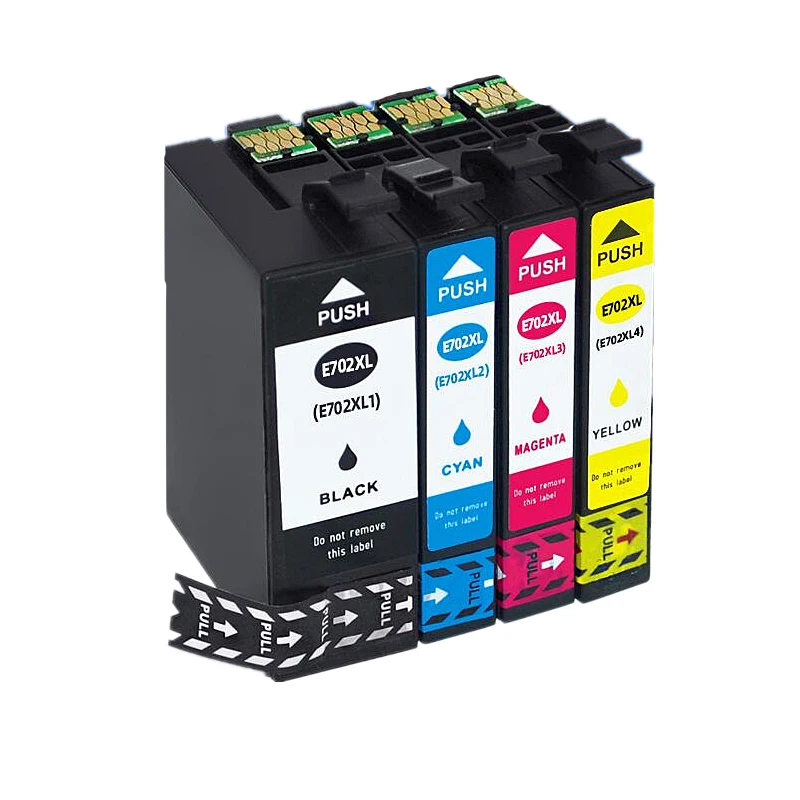 12 Pack 702 XL Compatible ink cartridge for Epson 702XL T702 for EPSON WorkForce Pro WF-3720 WF-3725 DWF printer