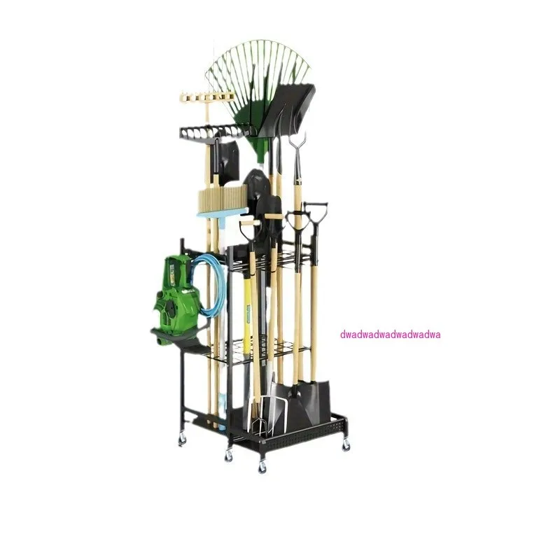 

Garden tool straight hook hanging rack