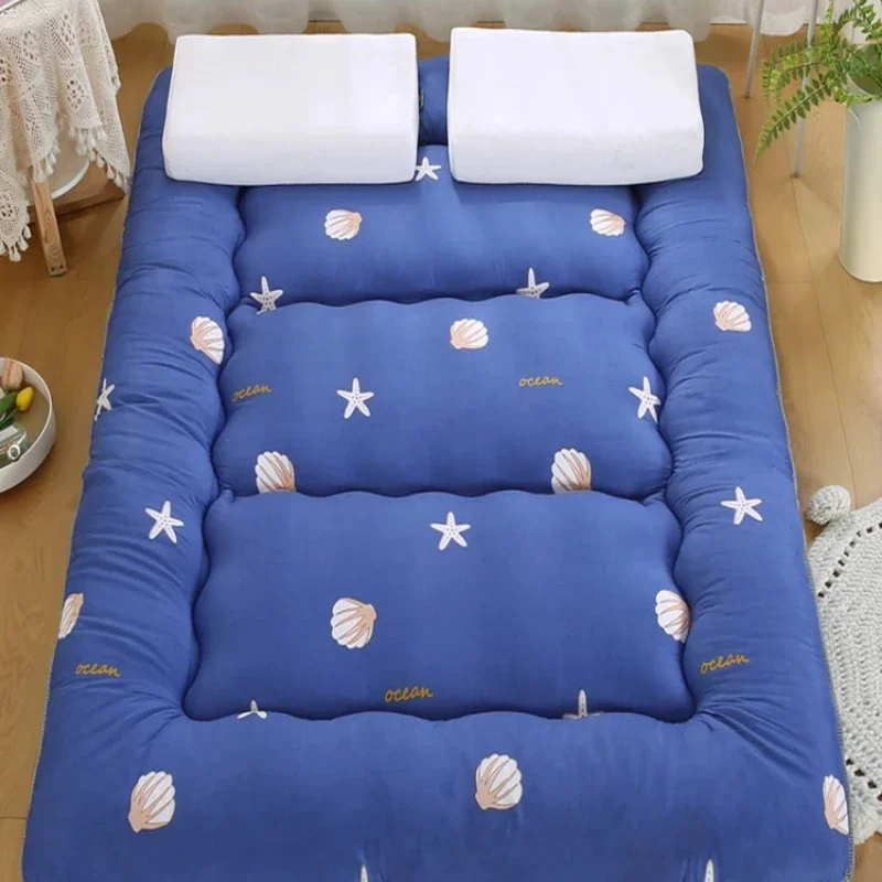 Japanese-Style Tatami Mattress Thickened Foldable Floor Mat Soft Cushion for Lazy Home Use Bedroom Sleeping Pad