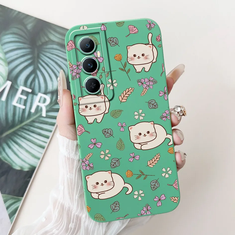 For Realme C65 4G Case Cute Duck Cat Camera Protection Soft Phone Back Cover For Realme C67 4G RMX3890 Bumper on RealmeC67 Coque