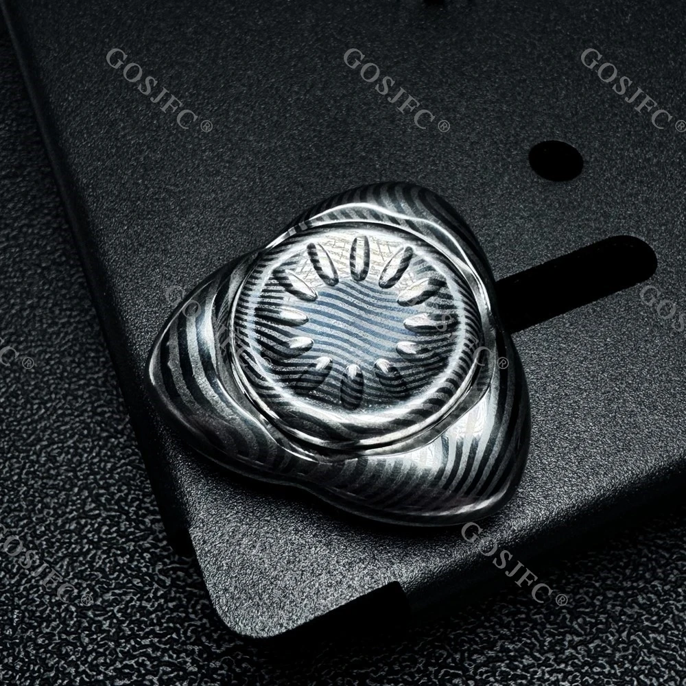 MCZHI EDC フィジェットスピナージャイロステンレス鋼ストレスリリーフおもちゃフィジェットおもちゃ大人のためのジルコニウム