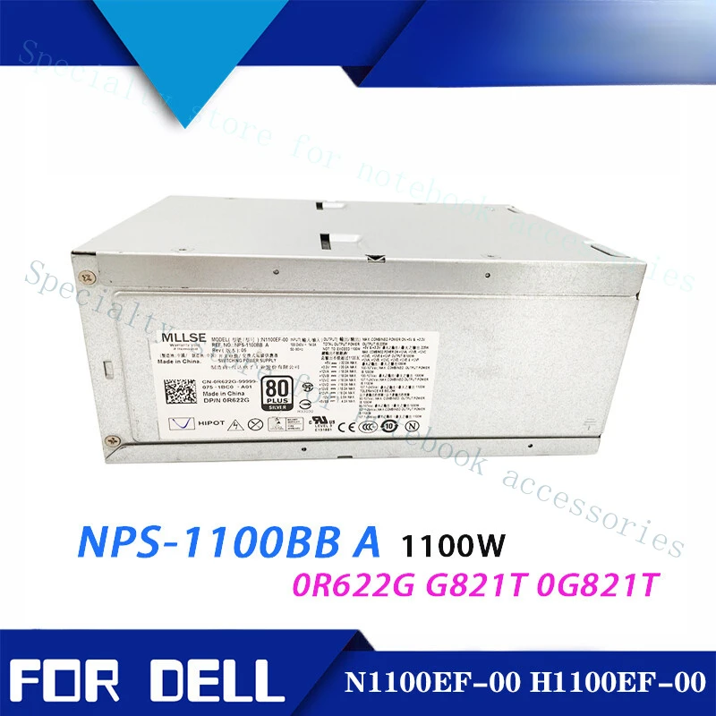 

A+For DELL T7500 N1100EF-00 H1100EF-00 NPS-1100BB 1100W Power Supply 0R622G 0G821T