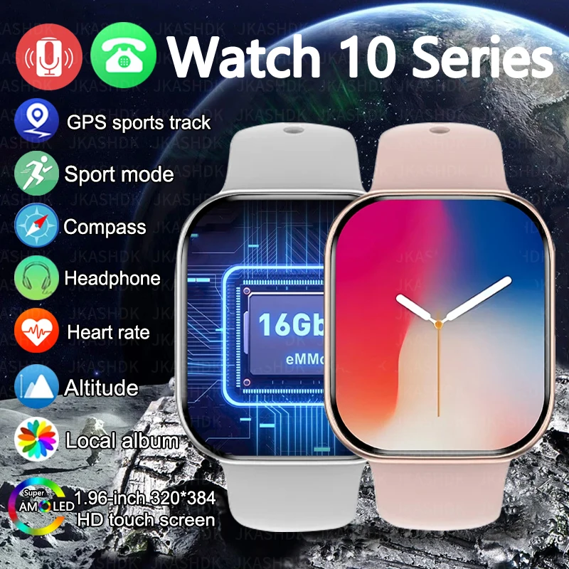 New Series 10 For Apple Watch 10 GPS Smart Watch 16G Memory Music Video NFC Bluetooth Call Waterproof Smartwatch For Android IOS