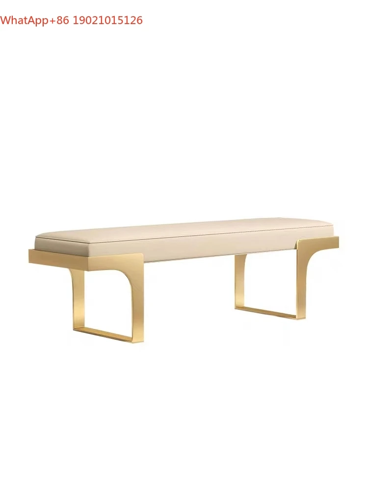 Home door light luxury bench bedroom bedside bench high sense