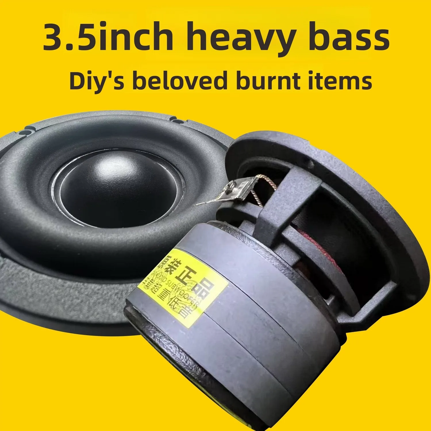 3,5-Zoll-Subwoofer-Lautsprecher Mini-Subwoofer für Auto und Zuhause DIY Bluetooth-Lautsprecher