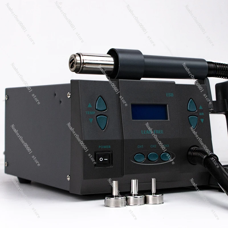 Lead-free Hot Air Gun Desoldering Station Rotary Air Chip Level Digital Display 1300W Hot Air Gun