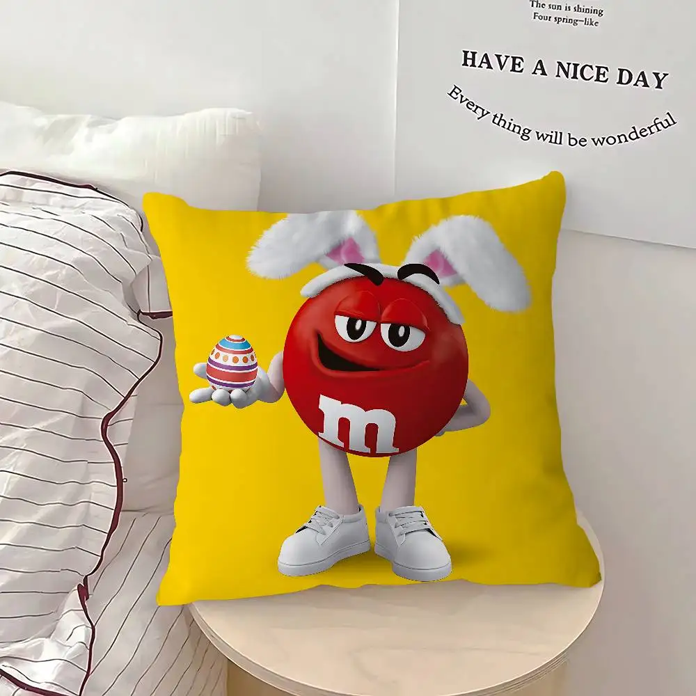 غطاء وسادة بتصميم كرتوني M-M وM-Ms غطاء وسادة ديكور للعطلات