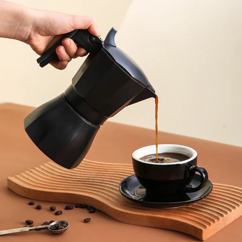 

Double Valve Moka Pot Coffee Brewing Set for Home Use Small Stove Italian Espresso Hand Pour Coffee Pot Kit