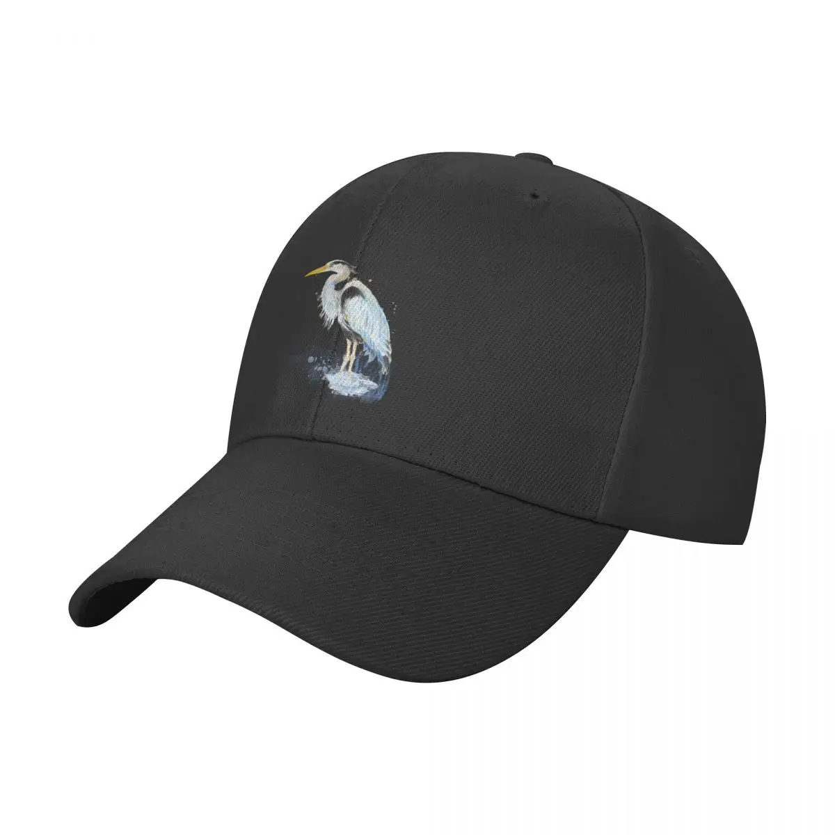 Watercolor Great Blue Heron Wildlife Bird art Baseball Cap Luxury Brand Luxury Man Hat Woman Hats Men's