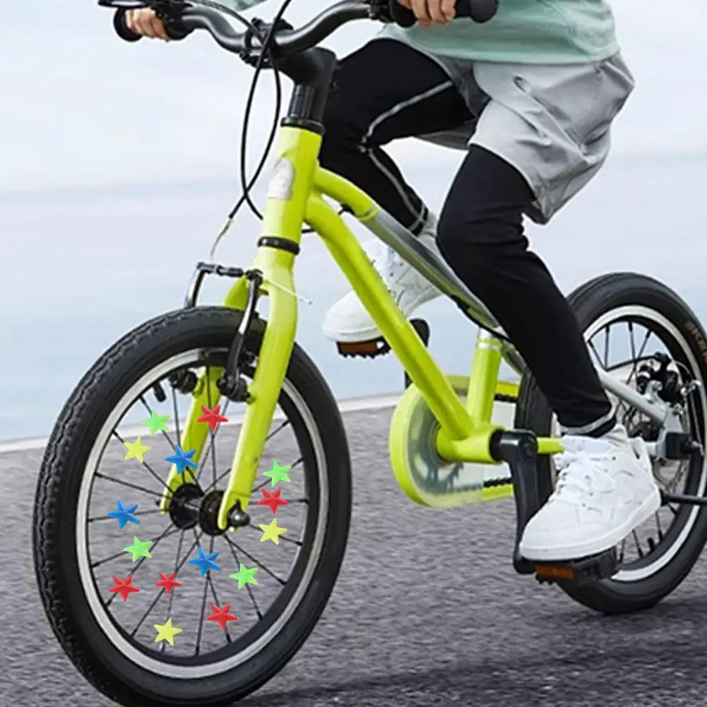 36pcs Kids Bike Spoke Clips Colorful Star Bicycle Wheel Decoration Beads Children Cycle Accessories Cute Spoke Ornaments Gift view 5
