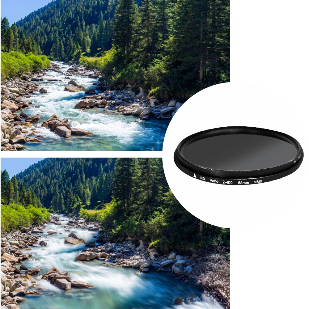 ND2-ND400 Adjustable Filter ND Filter Neutral Density Filter 37mm 40.5mm 43mm 46mm 49mm 52mm 55mm 58mm 62mm 67mm 72 77 82 86 95