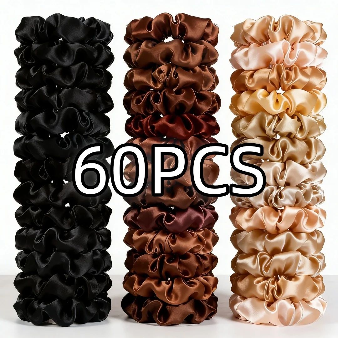 100/60/30/3/6pcs Multi Color Set Mode vrouwen Dunne Darm haar banden Release scrunchies hoofddeksels scrunchy Accessoires
