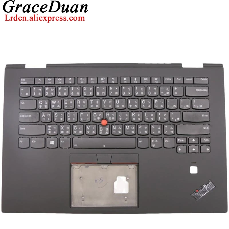 

TW Traditional Black Keyboard Upper Case Palmrest Shell Cover For Lenovo Thinkpad X1 Yoga 3rd Gen 3 G3 01LX851 01LX891 01LX931 0