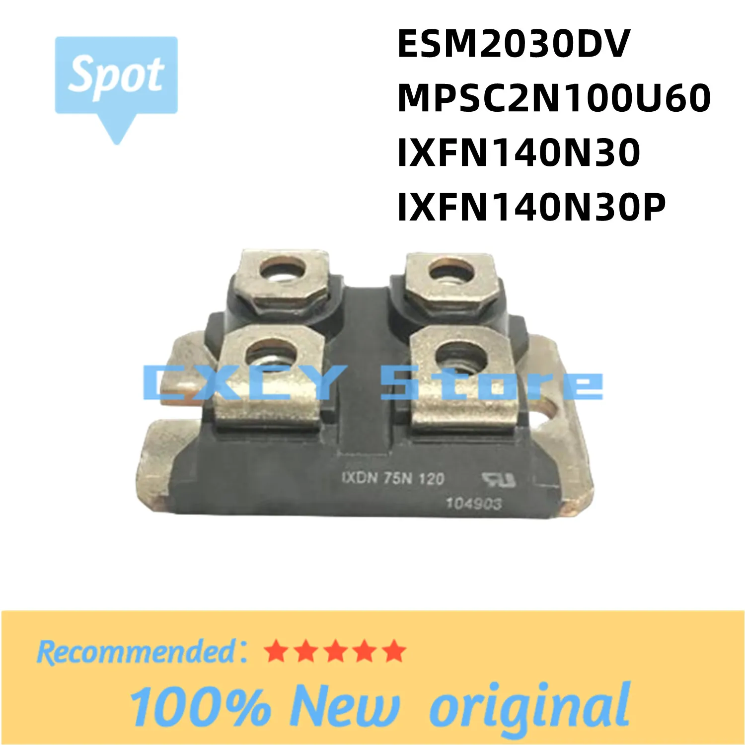 100% Working Original ESM2030DV MPSC2N100U60 IXFN140N30 IXFN140N30P