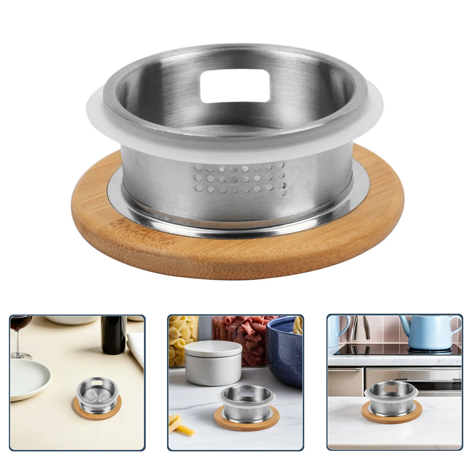 

Stainless Steel Lid For Pitcher Replaceable Kettle Cover Water Jug Filter Lid Double Spout Tea Strainer Cooling