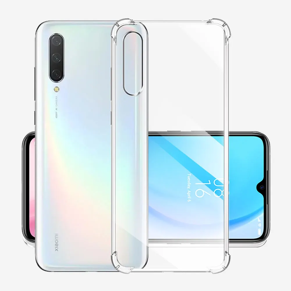 Противоударный чехол для Xiaomi Mi 9 Lite, мягкий силиконовый прозрачный чехол для Xiaomi Mi 9 Lite, прозрачный чехол для Xiaomi Mi9Lite, чехол