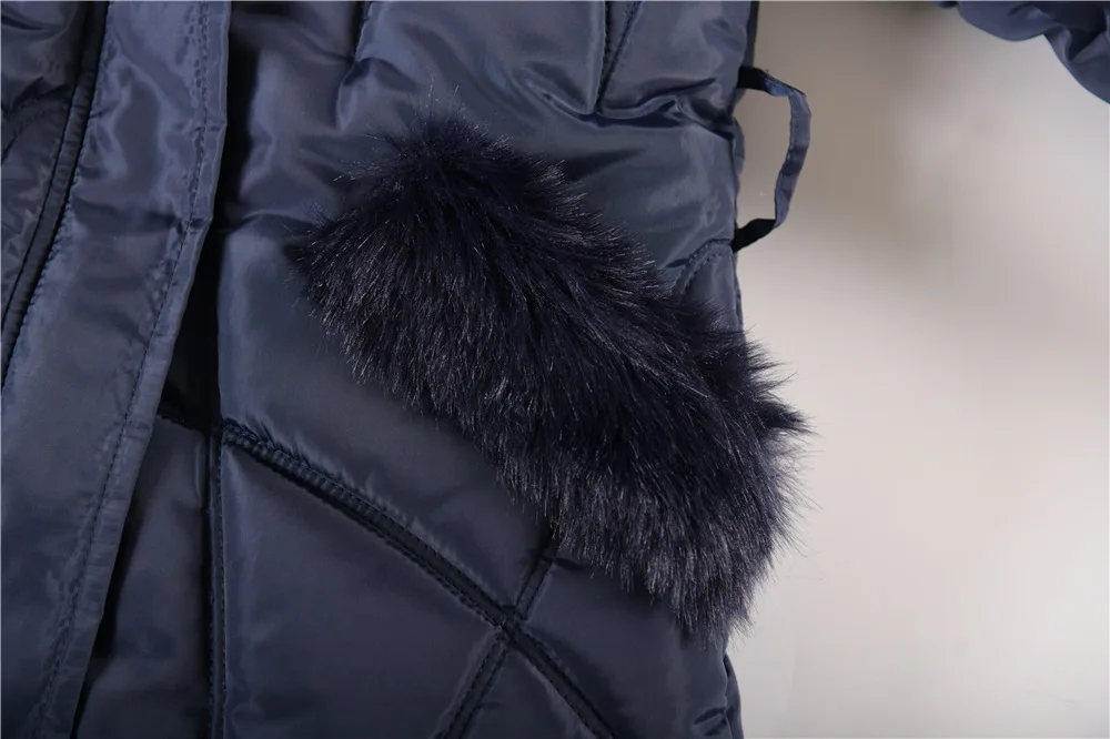 2024 New Winter Keep Warm Girls Jacket Waist Belt Design Detachable Hat Lining Plush Hooded Heavy Coat For Kids