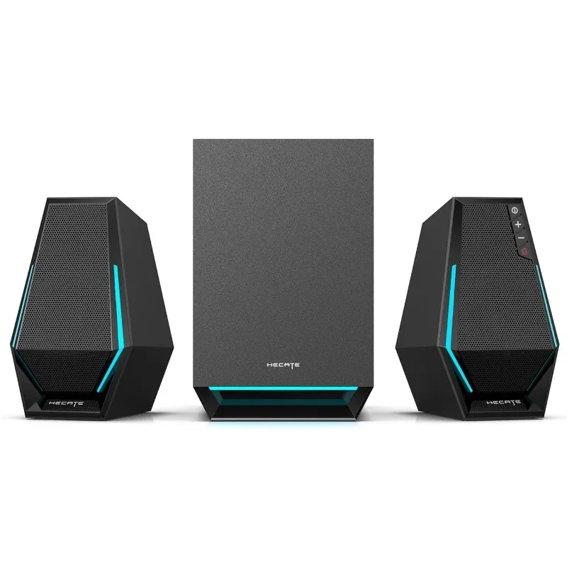 Computer Speakers System, 60W Hecate Gaming Speakers with Subwoofer Line Out, RGB Light, Bluetooth 5.3