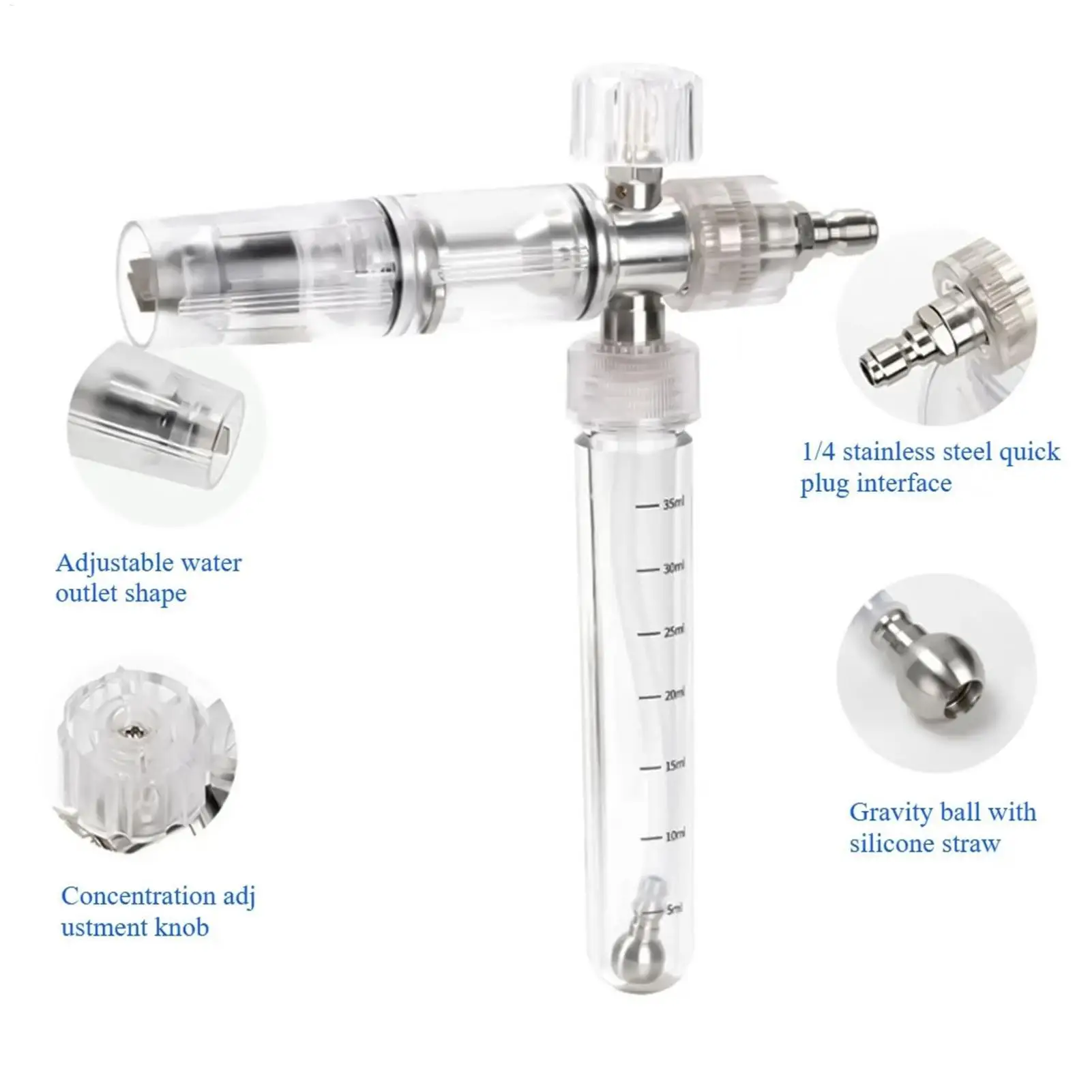 ارتفاع ضغط المحمولة رغوة البخاخ رغوة البخاخ معدات غسيل السيارات لنافذة السيارة دش بلاط الجص حديقة الحديقة في الهواء الطلق