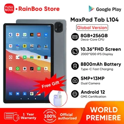 【World Premiere】 Global Version 10.36 Inch 2000x1200 FHD Screen 8GB 256GB Android 12 Tablet PC 5G WiFi Планшет GPS+Free Gifts