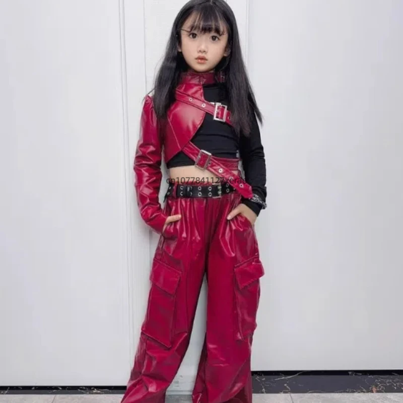 أزياء رقص الجاز للفتيات، مجموعات ألوان زاهية عصرية وعصرية، أزياء أداء رقص الهيب هوب للأطفال