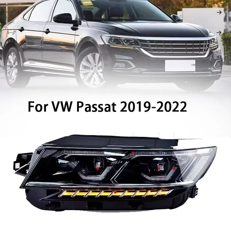 

Передние фары автомобиля для VW Passat B9, светодиодные фары 2019-2022, фары Passat B9, линзы проектора Drl, автомобильная