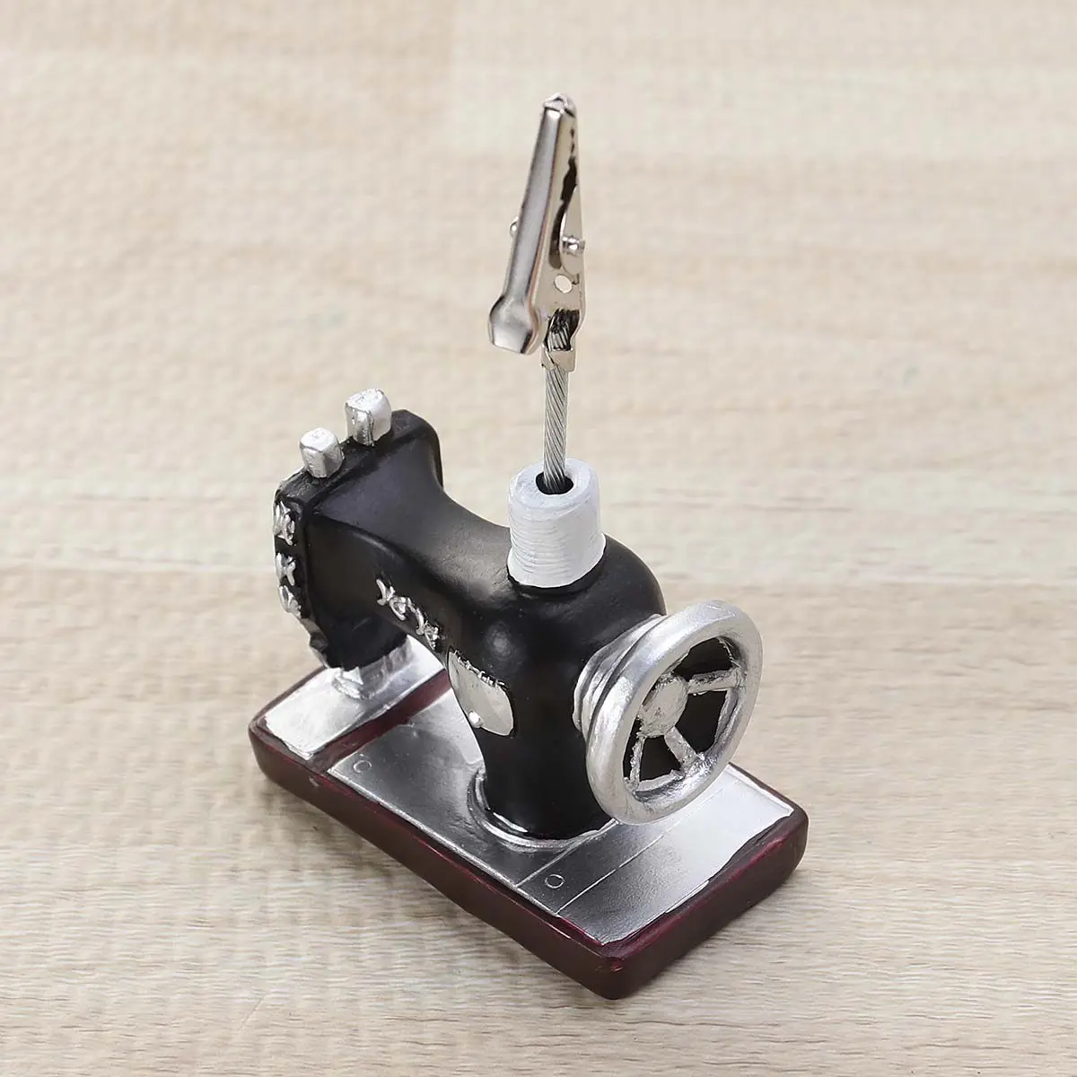 

1Pcs Message Folder Retro Design Resin Memo Clip Desktop Holder for Writing Tasks Photo Display Note Storage Solution