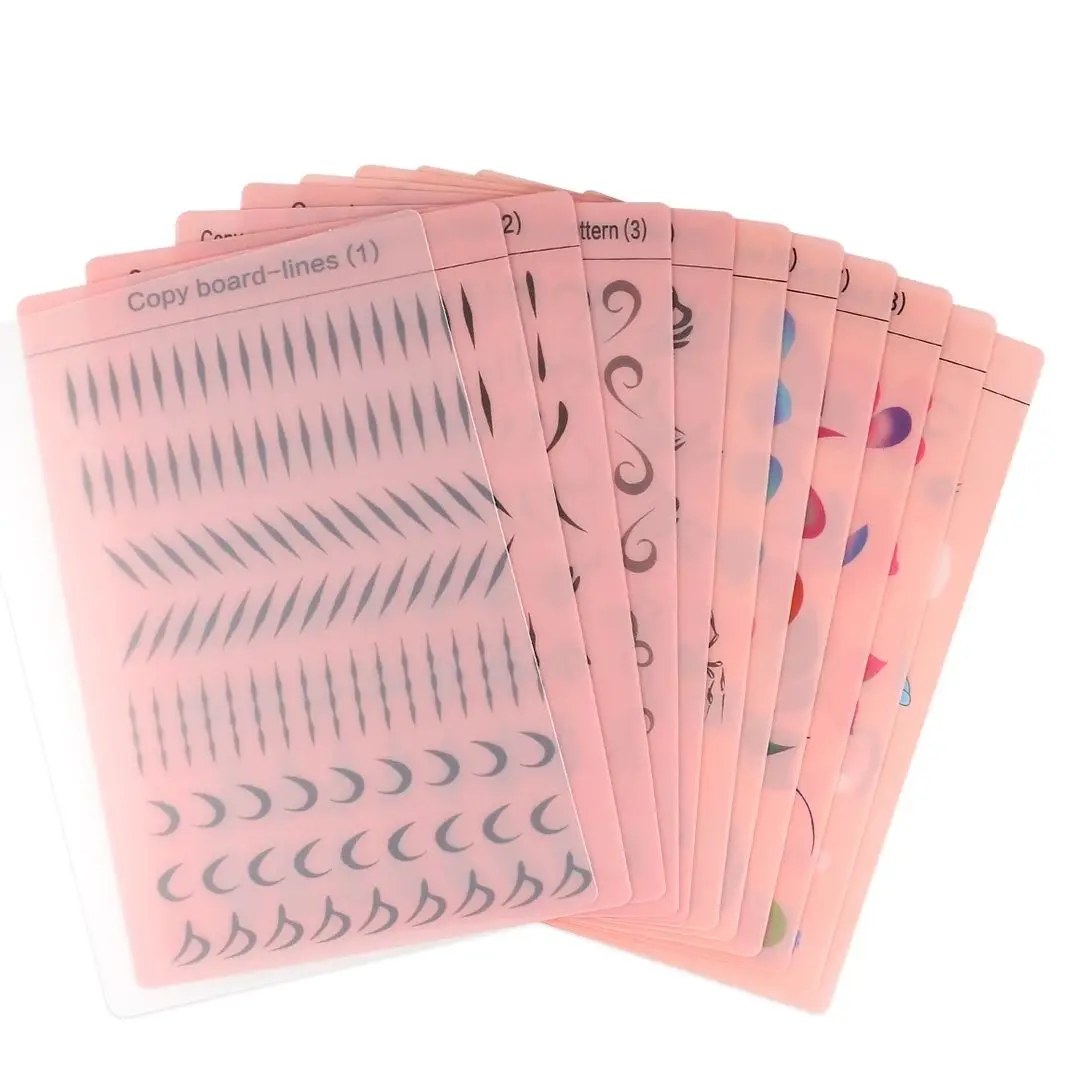 12pcs 그림 연습 템플릿 바디 아트 그림 할로윈 파티에 대 한 비 독성 및 빨 수있는 재사용 가능한 얼굴 페인트 운동 보드